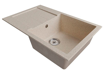 Мойка из искусственного мрамора MIXLINE МЛ-ГМ31 (ML-GM31) с крылом 770*500*190 БЕЖЕВЫЙ (328)