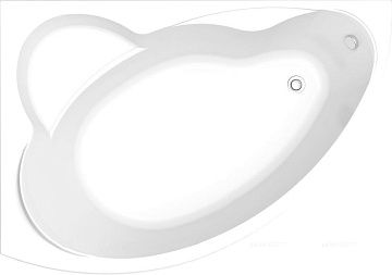 Ванна акриловая BAS ЛАГУНА 170*110 (ПРАВ) с панелью, каркасом, слив перелив-сифон