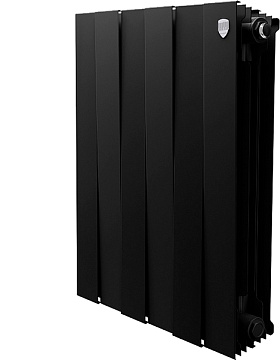 Радиатор биметаллический Royal Thermo "PIANOFORTE" Noir Sable (Черный)  500/100/6