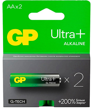 Элемент питания GP LR6 Ultra Plus Alkaline G-TECH 15AUPA21-2CRSB2 (2бл)