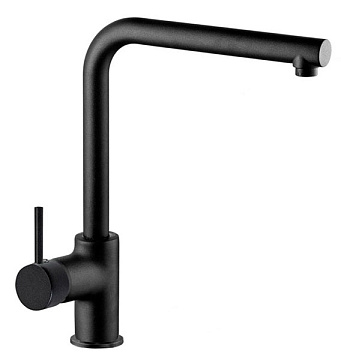 Смеситель ЛАТУНЬ для кухни AZARIO EVANS черный матовый (AZ-152944324)