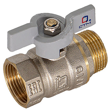 Кран шар. для воды 1" г/ш бабочка CTM СТАНДАРТ