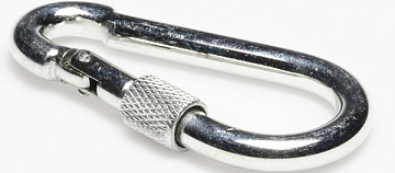 5 Карабин с фиксатором ЦИНК DIN5299D (100)