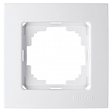 Рамка  Nilson Touran ECO 1-ая белая 24110091 (30)