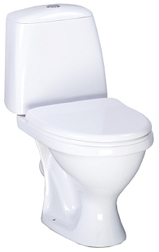 Унитаз (компакт) SANTERI СОНАТА сиденье с креплением, арматура (1P2012S0000BF)
