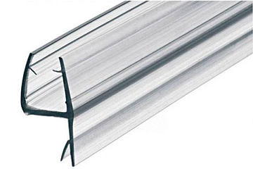 Отсекатель дверной вертикальный под стекло 6мм, угол 180, ширина 17мм, h-1900мм ERLIT (1016055005)