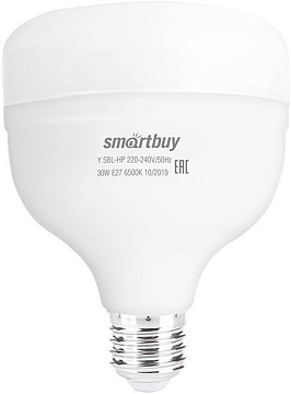 Лампа с/д Smartbuy-HP-30W 6500K E27 (SBL-HP-30-65K-E27)