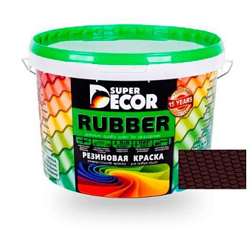 Краска резиновая SUPER DECOR №6 арабика 12 кг
