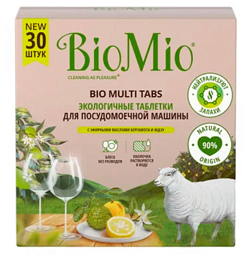 Таблетки BioMio д/посудомоечных машин Bio-total 30 шт