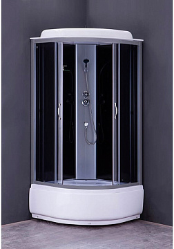Душевая кабина LORANTO CS-6690G 90*90*215 темное стекло,высокий поддон 40см