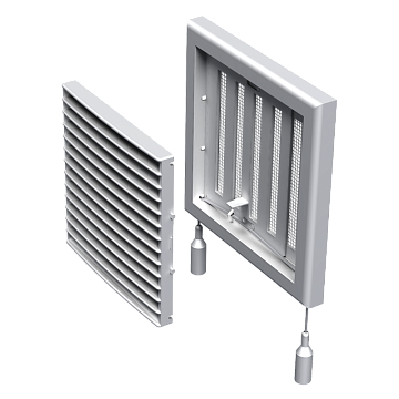 Решетка МВ 121Рс белая