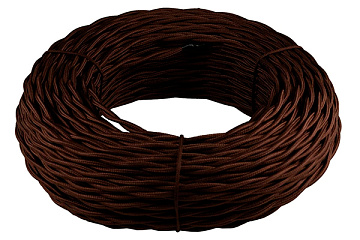 Ретро кабель витой  2х2,5 (коричневый)