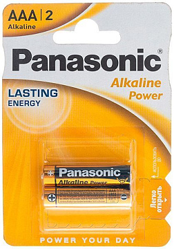 Элемент питания PANASONIC Alkaline LR-03 2шт AAA
