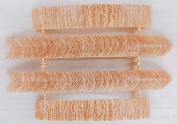 Набор комплектующих для наличника с кабель-каналом 70мм Идеал Дуб Беленый 203 (уп.-25шт.)