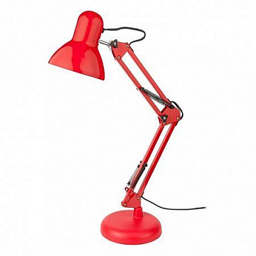 Настольная лампа GTL-038 красный на основ + струбцина 2в1 
