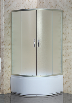 Душевое ограждение с поддоном LORANTO CS-8010S 80*80*195 высокий поддон мат.ст.