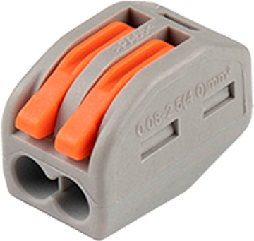 Клемма монтажная СМК PTC-2P 222-412 450V 32A 0,08-2,5(4.0)mm2 /50 шт./ Jazzway
