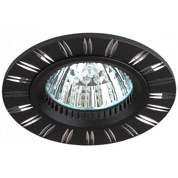 Светильник ЭРА KL33 AL/BK алюминиевый  MR16, 12V, 50W черный/серебро