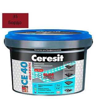 Затирка CERESIT СЕ40 №35 Бордо 2кг