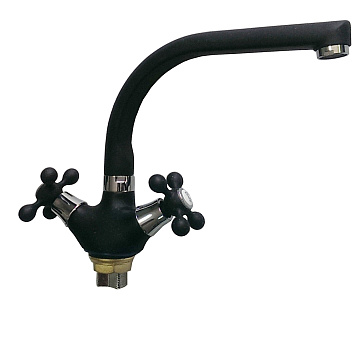 юСмеситель BRIMIX для кухни металлокерамика (ЧЕРНЫЙ) (1070)