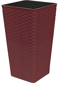 Кашпо Ротанг 22*22*41,5 т.коричнев 115040