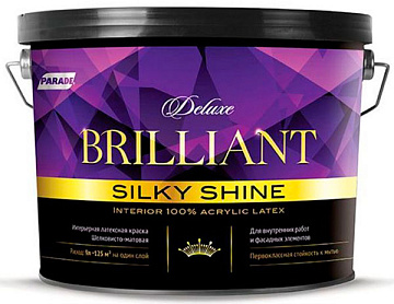 Краска интерьерная PARADE DELUXE Brilliant silky shine БАЗА А 9л