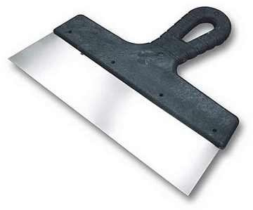 Шпатель с черной ручкой нерж.сталь 150 мм (20 ш/уп)