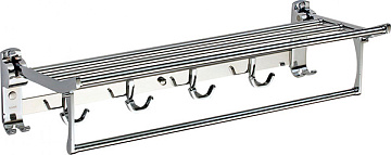 Полка Savol д/полотенец с крючками S-008099