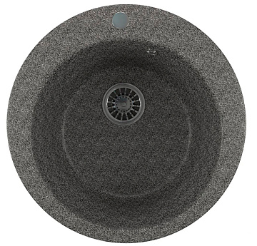 Мойка из искусственного мрамора MIXLINE ML-GM13 D495 мм, СЕРЫЙ (310)