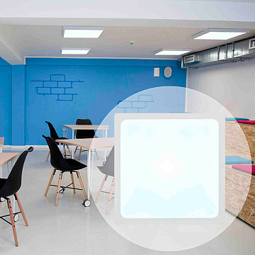 Светильник Apeyron 06-66 12Вт, 220В, 960Лм, 120*120 мм, алюмин кор квадр