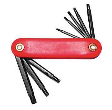 Ключи TORX FIT складные T9-T40 CrV 8 шт. 64015