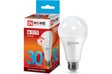 Лампа с/д IN HOME LED-A70-VC 30Вт 230В E27 4000К 2700Лм 