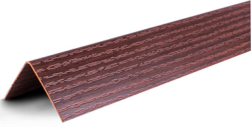 Фурнитура  ПВХ Угол Каштан 15х15мм 2,7м (уп. - 25 шт.)