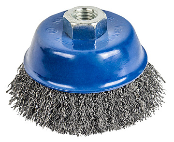 Кордщетка для МШУ чашеобразная мягкая ПРАКТИКА  75 мм М14 (1шт.) блистер 032-430