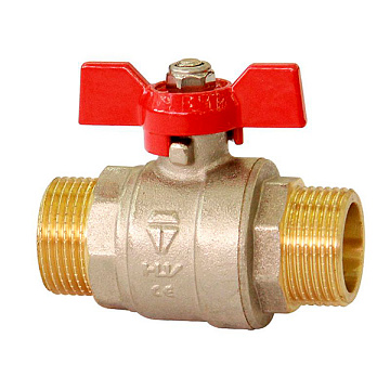 Кран шаровый НР 3/4" ( бабочка ) HLV