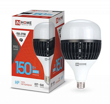Лампа с/д IN HOME LED-HP-PRO 150Вт 230В Е27 6500К 13500Лм