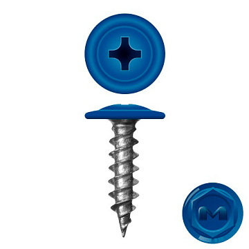 4,2х16 RAL5005 Саморез   с прессшайбой сверло (1000)