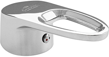 Ручка шарового смесителя для корпуса 40 мм металлическая с прорезью  (6668) Санакс