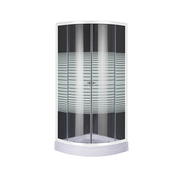 Душевое ограждение с поддоном LORANTO CS-8015S A 90*90*195 низкий поддон стекло с рисунком