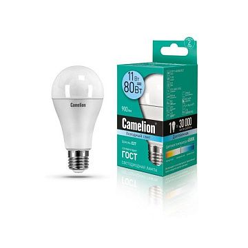 Лампа с/д CAMELION LED11-A60/845/E27 220V 11W