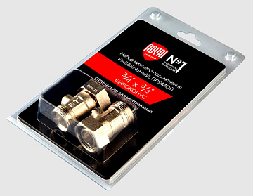 Узел нижнего подключения Royal Thermo прямой раздельный 3/4х3/4ЕК