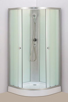 Душевая кабина Д-7722 (90*90) БЕЗ КРЫШИ, белое стекло