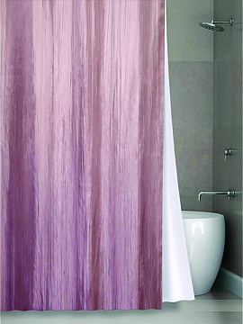 Штора для ванной двухслойная BATH Органза роз. 180*200 NO WSV 023
