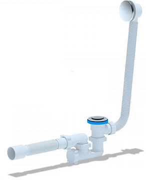 Сифон Ани для ванны клик-клак, регулируемый с в/п, г/т 375*40*50 АНИ-ПЛАСТ (EC255)