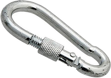 8 Карабин с фиксатором ЦИНК DIN5299D (10)