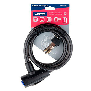 Замок велосипедный PD-84-100см