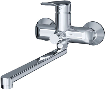 Смеситель ЛАТУНЬ для ванны и умывальника 35k MIXLINE ML29-02 "Comfort"