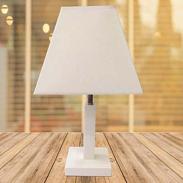 Настольная лампа РОСТОК 2319W+505 белый/белый абажур 