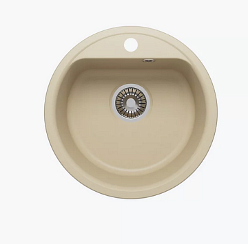 Мойка кухонная кварцевая POLIGRAN QuartzBond 480 САВАННА (С СИФОНОМ)