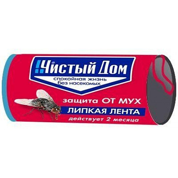 Лента липкая от мух Чистый дом